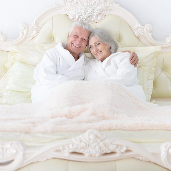 Seniors In Bed