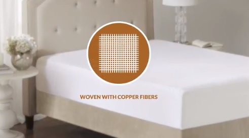 Copper Ion infused mattress protector